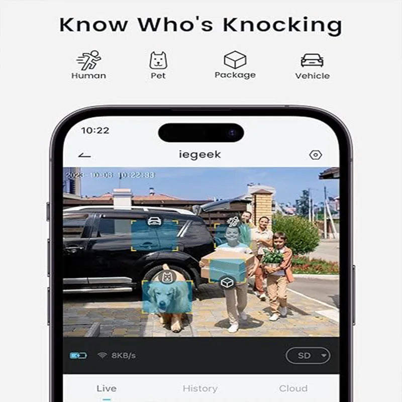 Doorbell Camera Wireless -Video Doorbell with Chime Ringer
