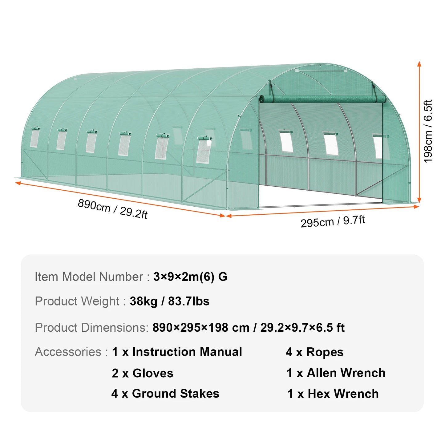 Walk-in Tunnel Greenhouse Hoop House Greenhouse Tunnel