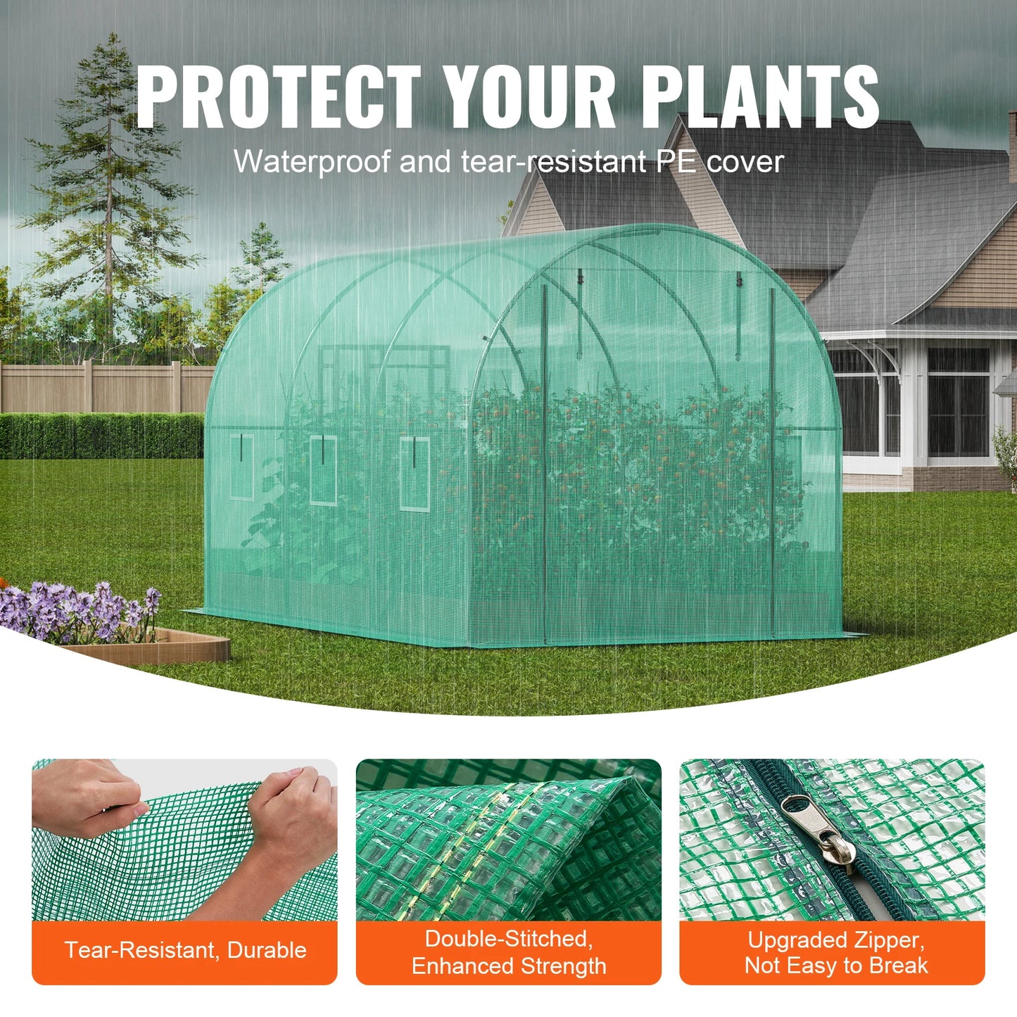 Walk-in Tunnel Greenhouse Hoop House Greenhouse Tunnel