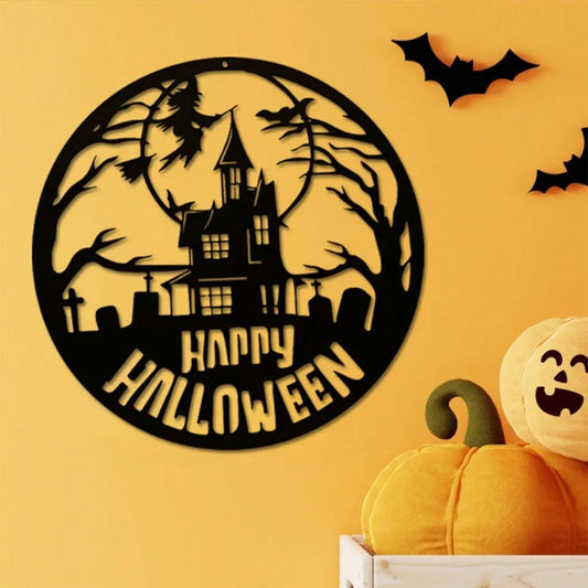 1PC Halloween Metal Wall Ornament