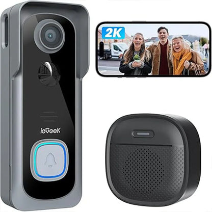 Doorbell Camera Wireless -Video Doorbell with Chime Ringer