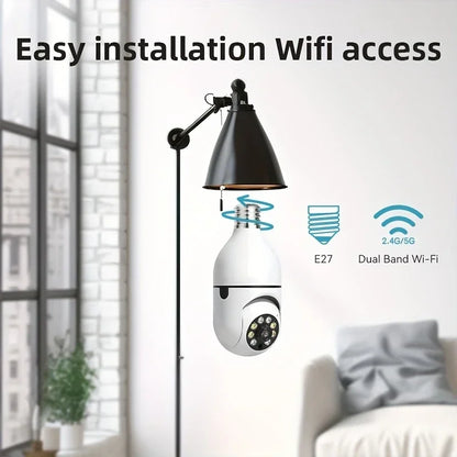 Light Bulb Security Cameras Outdoor Wireless WiFi Camera 5GHz