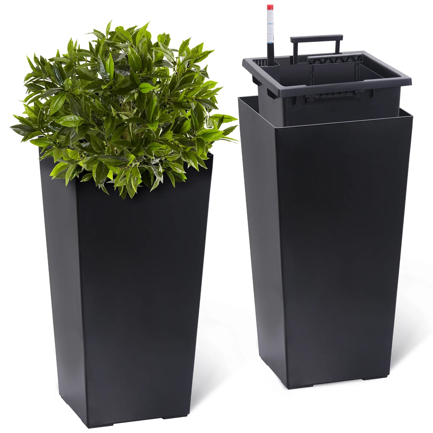 2pcs Planters Outdoor Indoor Plant Pots, Auto Watering
