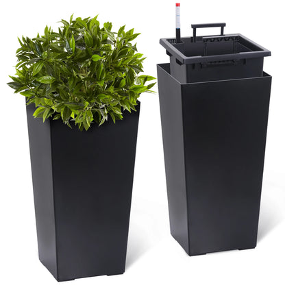 2pcs Planters Outdoor Indoor Plant Pots, Auto Watering