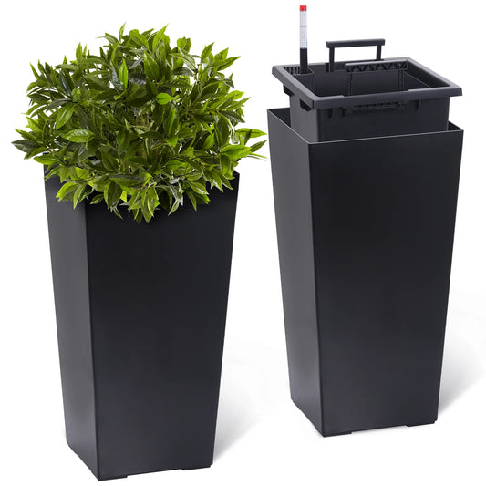 2pcs Planters Outdoor Indoor Plant Pots, Auto Watering