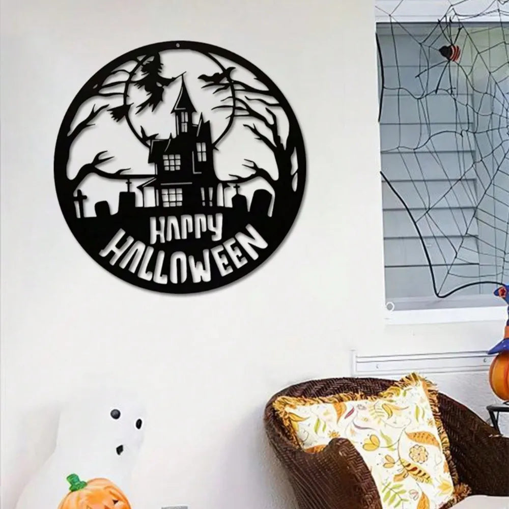 1PC Halloween Metal Wall Ornament