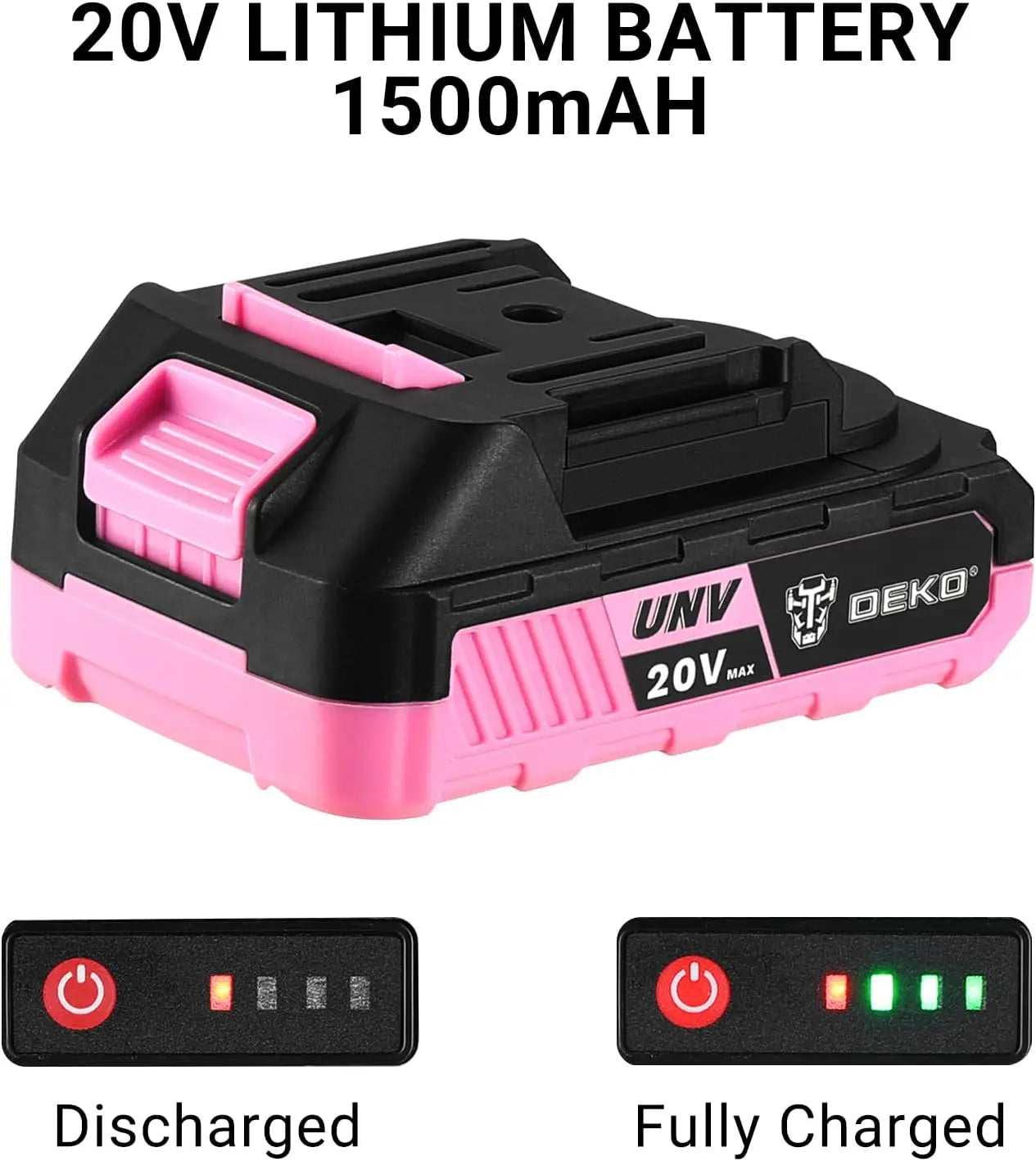 Power Drill Cordless: Pink Cordless Drill 20V Electric Power Drill Set