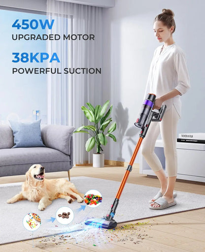 Cordless Vacuum Cleaner Handheld Home Appliance 450W Powerful smart home Touch Screen