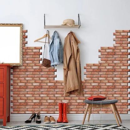 3D Imitation Brick Wall Stickers 30cmX30cm Self-adhesive Waterproof Wallpaper
