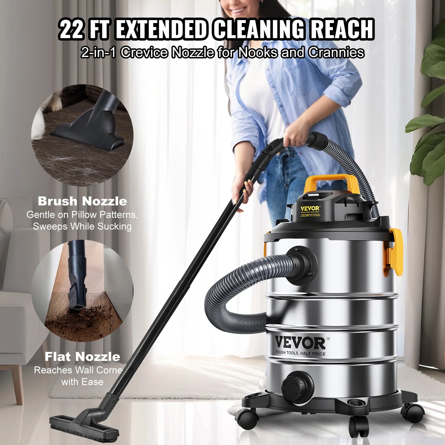 Stainless Steel Wet Dry Shop Vacuum Wet  Dry Vac
