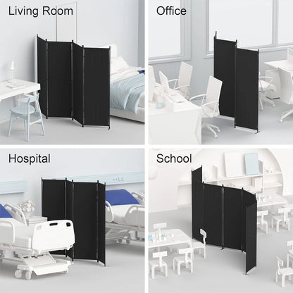Room Divider, Folding Privacy Screens, 88" Foldable Wall Dividers