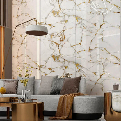 10-40PCS Imitation Marble 3D Ceramic Tile Wall Self-adhesive, waterproof