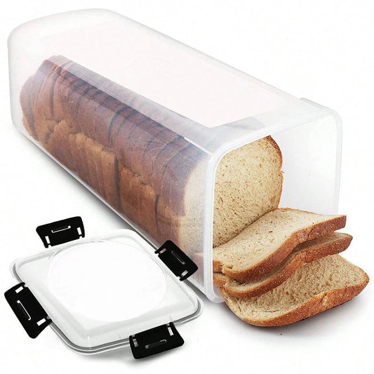 Bread Loaf Container Clear Airtight Bread Box With Lid Sandwich Bread Holder