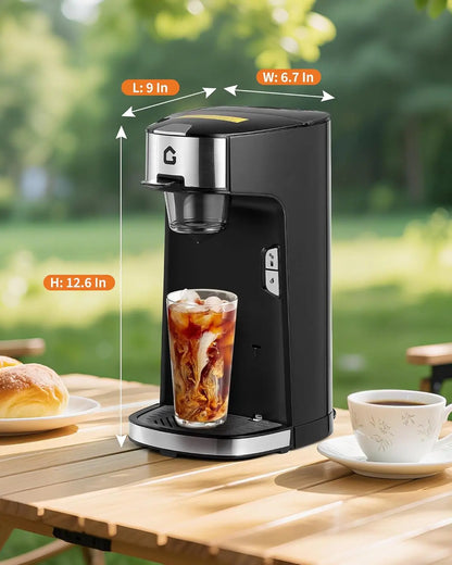Single Serve Coffee Maker,K Cup & Ground Coffee Compatible