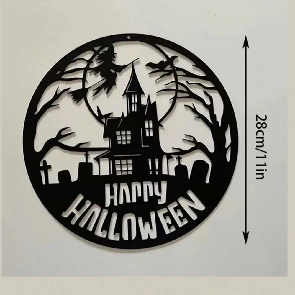 1PC Halloween Metal Wall Ornament