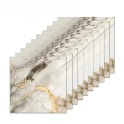 10-40PCS Imitation Marble 3D Ceramic Tile Wall Self-adhesive, waterproof