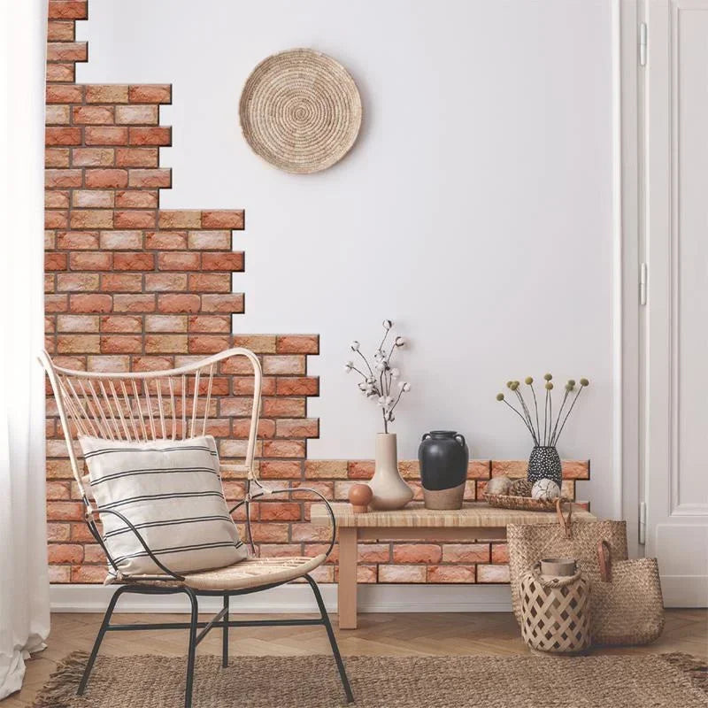 3D Imitation Brick Wall Stickers 30cmX30cm Self-adhesive Waterproof Wallpaper
