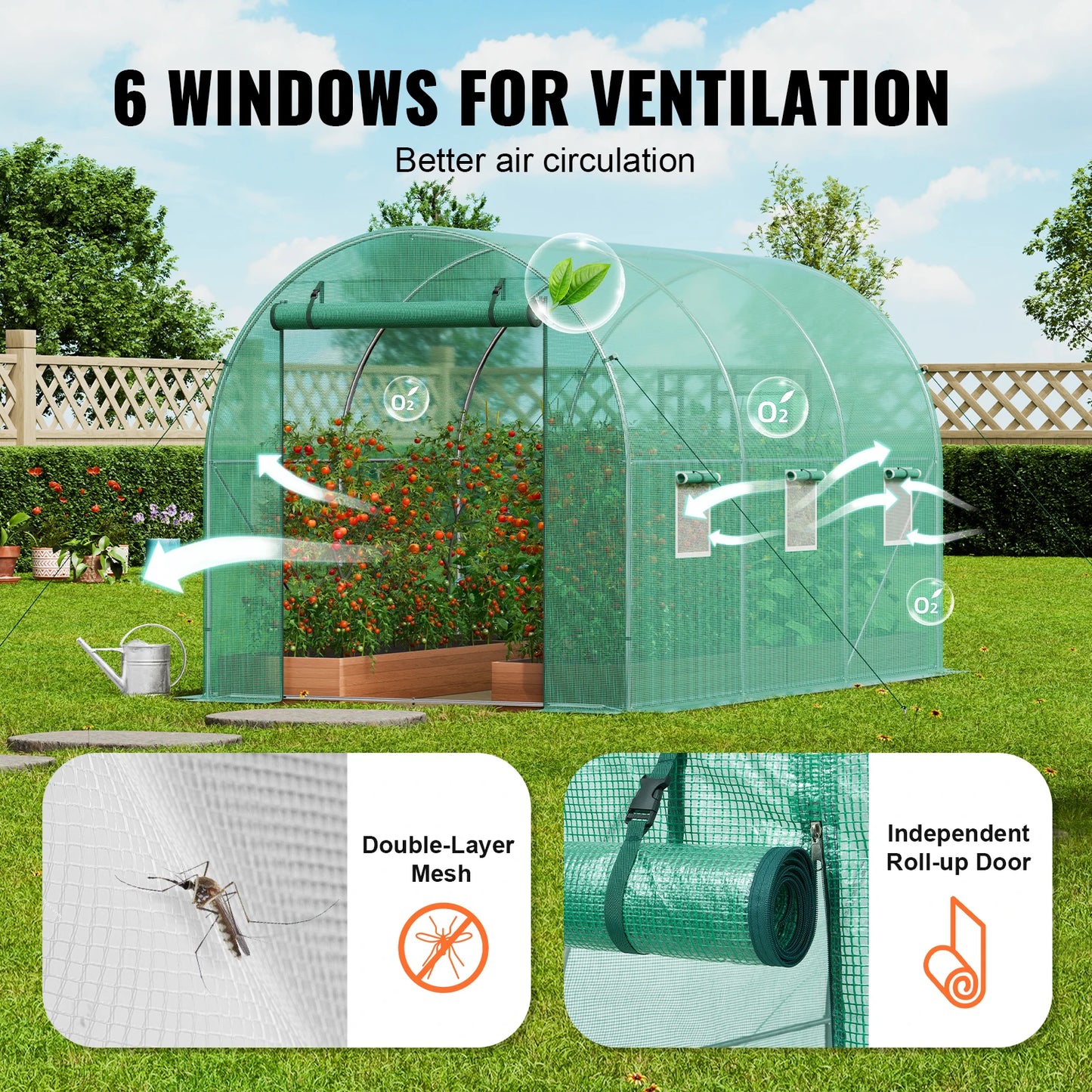 Walk-in Tunnel Greenhouse Hoop House Greenhouse Tunnel