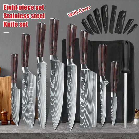 Kitchen Knife Set Stainless Steel Chef Knife Ultra Sharp