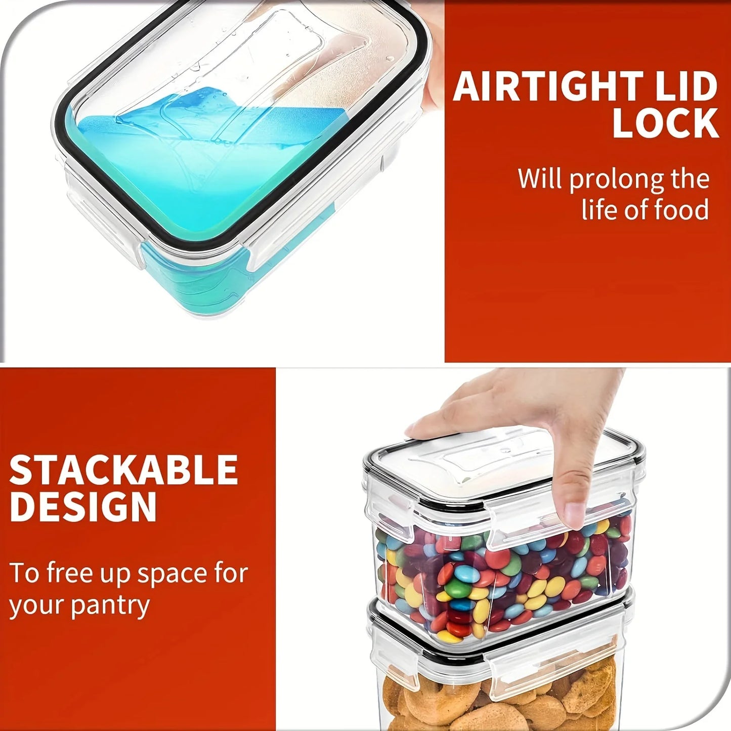 24Piece Airtight Food Storage Containers