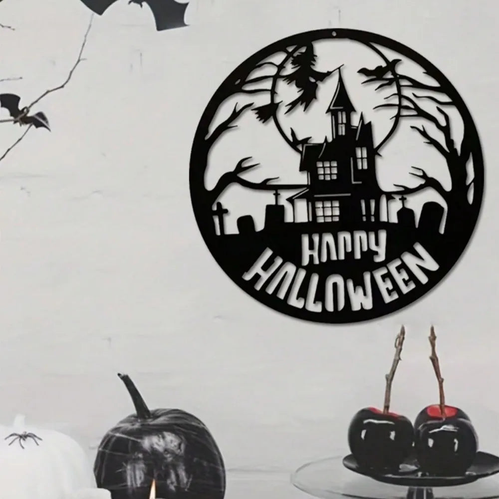 1PC Halloween Metal Wall Ornament
