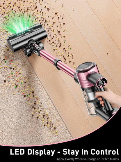 Cordless Vacuum Cleaner, 10 in 1 Powerful Stick Vacuum Cleaner for Home Pet Hair/Hard Floor/Carpet