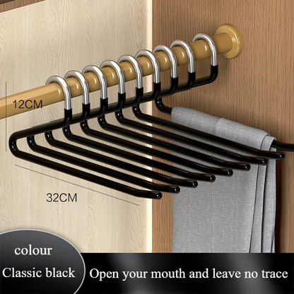 5PCS Goose Type Plastic pants hanger, Multi Layer Storage hanger