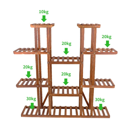 Wooden Plant Shelf Flower Pot Stand Indoor Outdoor